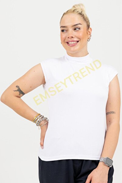 emseytrend Half Fisherman Zero Sleeve Viscose Lycra Flexible Badi Body