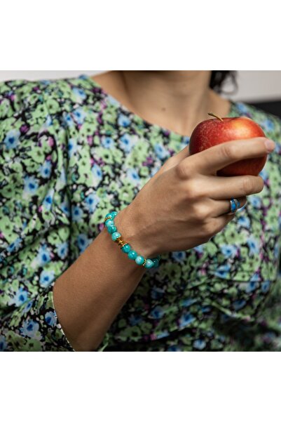 Ezera Florena, χειροποίητο γυναικείο βραχιόλι από κρυστάλλους αμαζονίτη