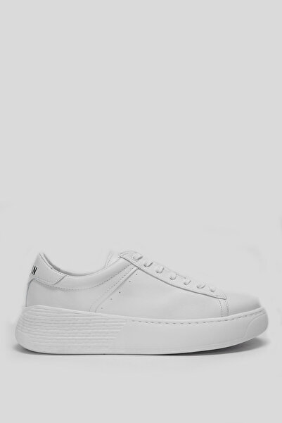 Lufian Frank Men's Leather Sneaker Shoes White