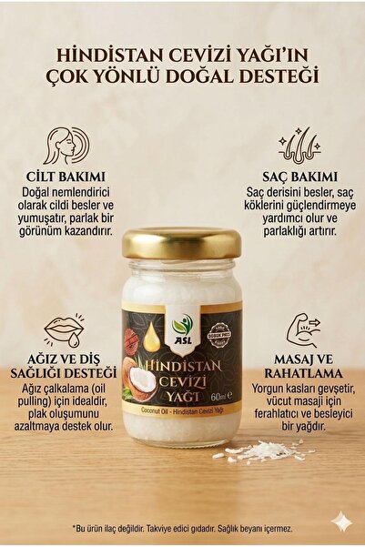 ASL Hindistan Cevizi Yağı 60 Ml