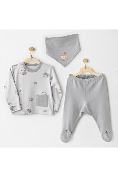 andywawa Ac26103 Hello Autumn 3-Piece Bodysuit Gray
