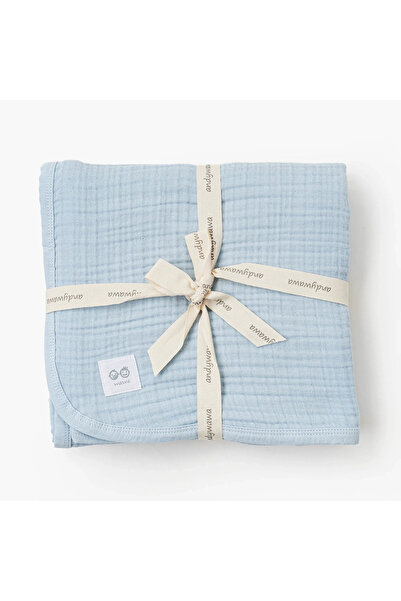 andywawa Ac25870 Muslin Home Baby Blanket 105*120 Blue