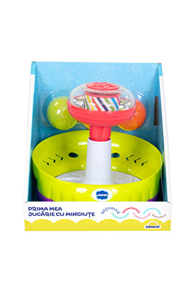 Minibo Jucarie interactiva cu mingiute, Minibo, My First Spin Top