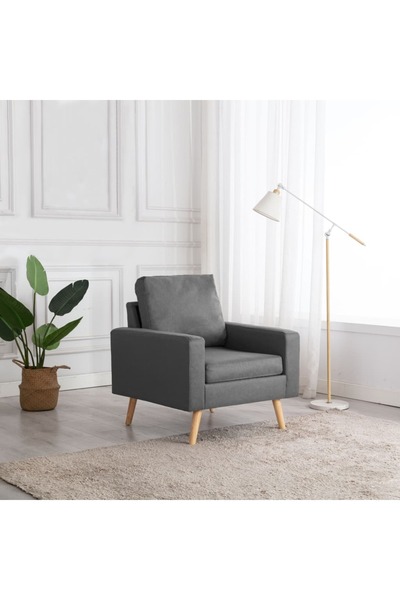 Concept Fotoliu, gri deschis, material textil