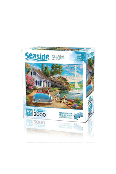 Genel Markalar 22537 PUZZLE 2000 Dog On The Boat