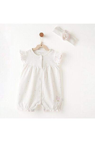 andywawa Ac26504 Summer Time Jumpsuit Set Ecru