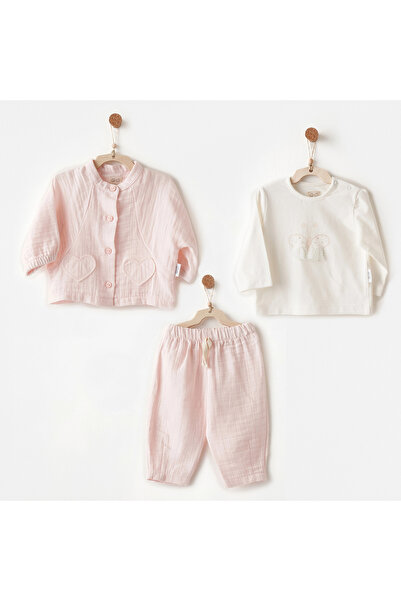 andywawa Ac26621 Lovely Day 3-Piece Set Pink