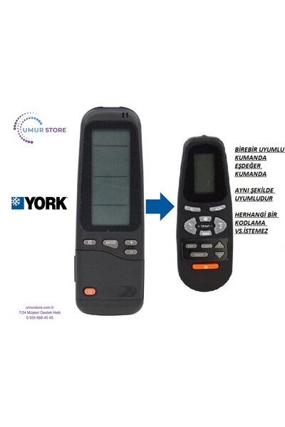 Herz York Electra Airwell Emailair RC-3 Klima Kumandası