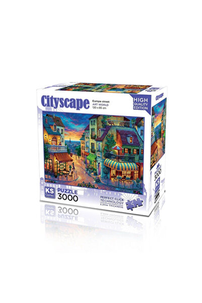 Ks Puzzle 23021 بازل 3000 شارع أوروبا