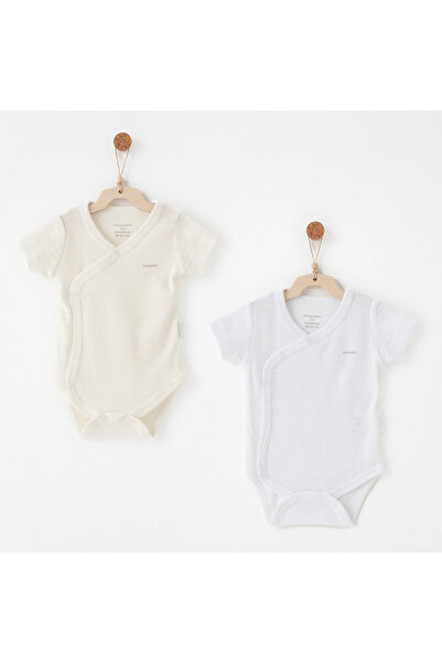 andywawa Ac26763 Special Modal 2-Pack Bodysuit Ecru White
