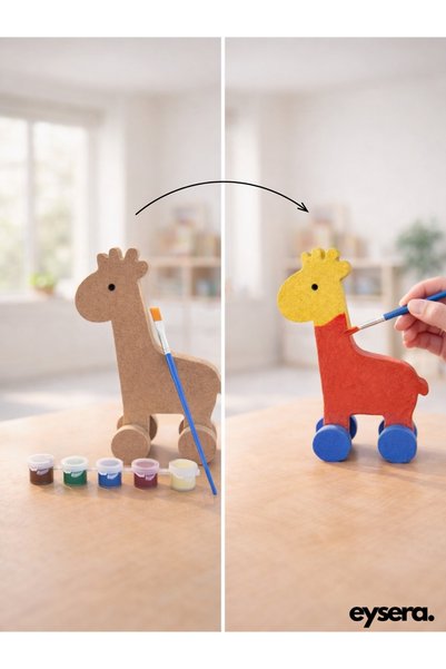 eysera Wooden Painting Set – Children's Activity & Hobby Toy, Montessori Educational Set