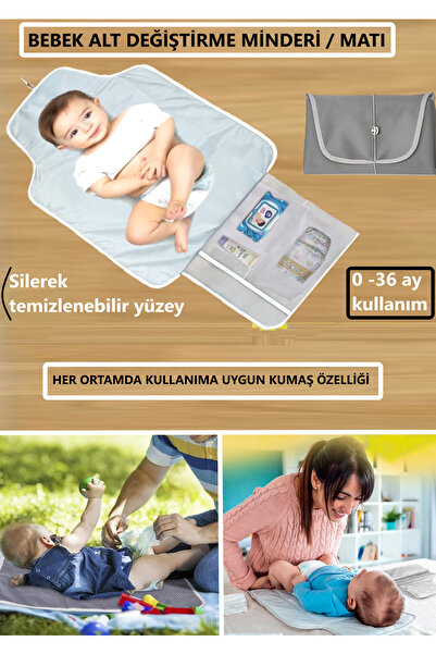 NOVA TEXTILE Bebek Bakım Örtüsü, Yenidoğan Alt Değiştirme Matı, Bebek Alt Açm...