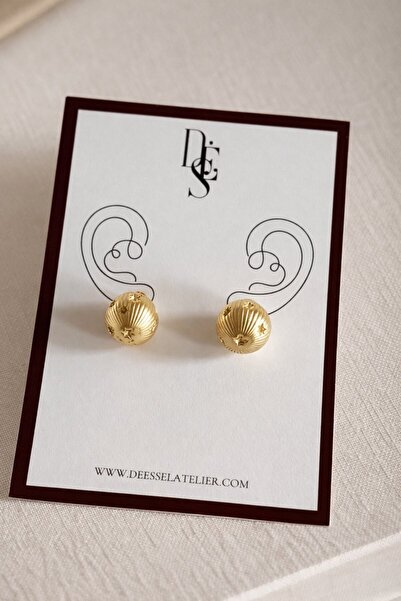 Deesse Latelier Gold Star Detail Orbis Earrings