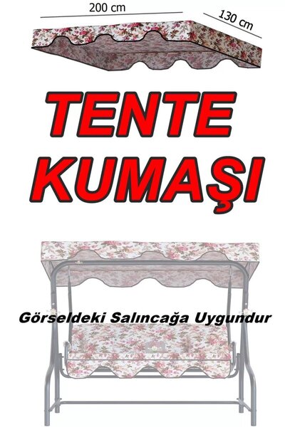 Yekta Home İngiliz 3 kişilik salıncak gölgelik - Tente Kumaşı 130 * 200 cm