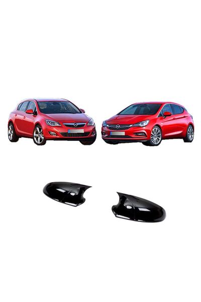 OTOCİRİT Opel Astra J 2009-2016 Arası Araca Özel Yarasa Ayna Kapağı Parlak Siyah