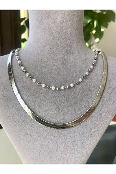 Doğaltaş Masalları Steel Necklace