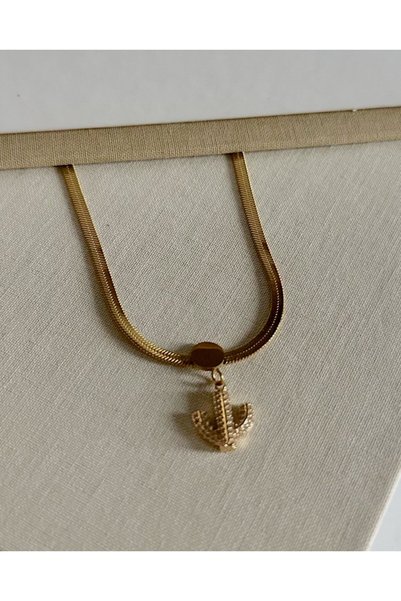 Deesse Latelier Gold Cactus Necklace
