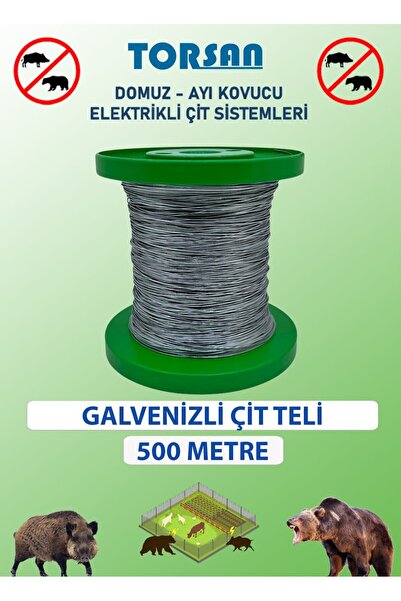 TORSAN ELEKTİRİKLİ ÇİT 500 METRE GALVANİZLİ TEL