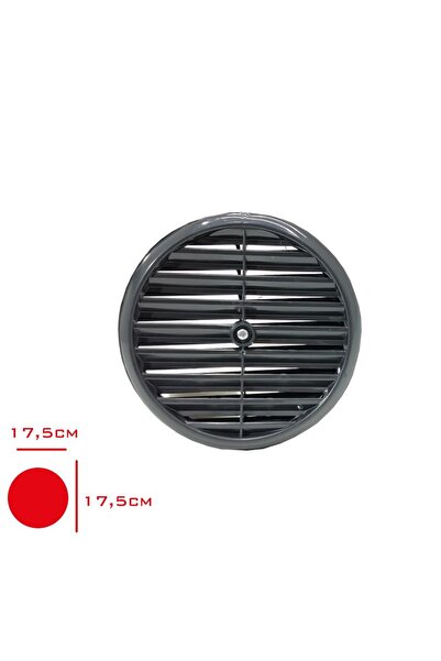 Entude Siyah Menfez Kapağı  Dayanıklı Doğalgaz Ventilasyon Kapağı