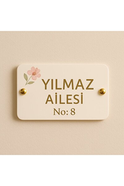 Outdoor One Kişiye Özel Pleksi Kapı İsimliği | Yazılı Pleksi Apartman & Site ...