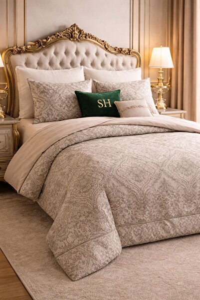 Sheri Home Lastikli Çarşaflı Nevresim Takımı Çift Kişilik Premium CottonARMÜR...