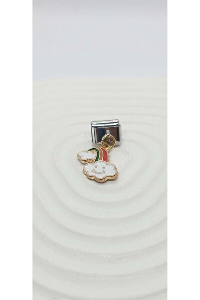 ndjewelry Colorful Cloud Pattern Hanging Nomination Charm
