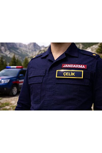 Outdoor One Jandarma Asayiş Askeri İsimlik Çırtlı Üniforma İçin – 007