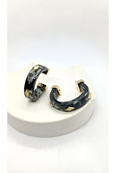 ndjewelry نوار جولد – أقراط ذهبية سوداء