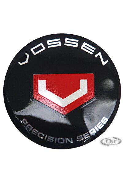 OTOCİRİT Jant Göbek Arma Vossen Black Sticker 4'lü Set