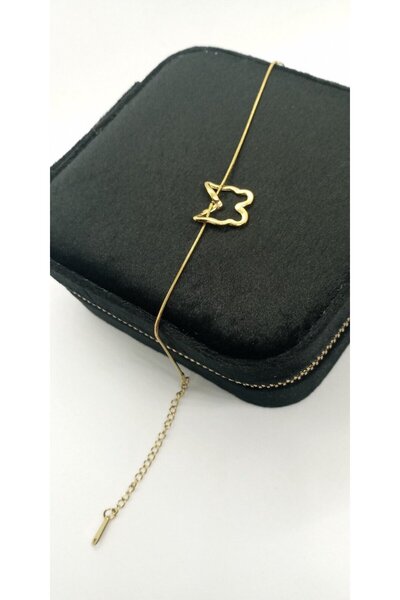 ndjewelry سوار فراشة ذهبي اللون