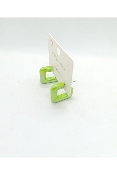 ndjewelry أقراط الهولوغرام الخضراء