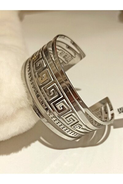 Monalisa Home Silver Color Luxurious Figured Ornate Bracelet