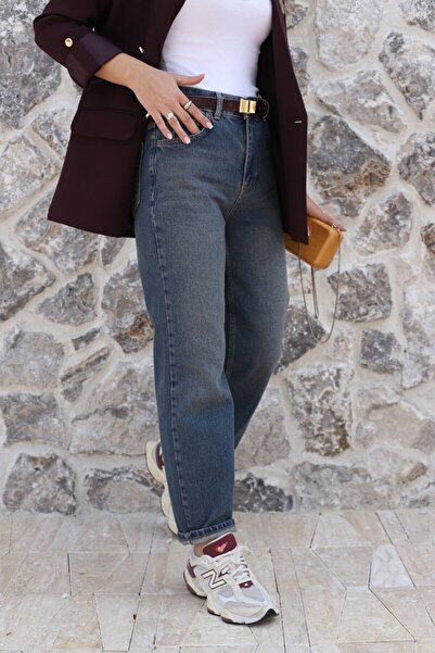 bytugcekaya Μπλε Τιντ Γουάσινγκ Ρελάξ Μαμ Τζιν