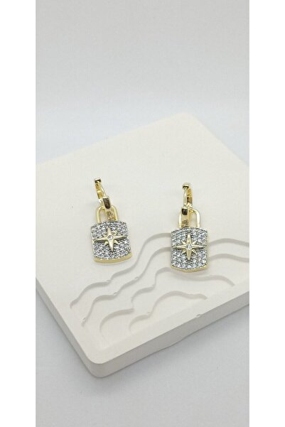 ndjewelry Stone and Star Figure Dangle Earrings