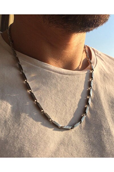 Doğaltaş Masalları Men's Steel Necklace