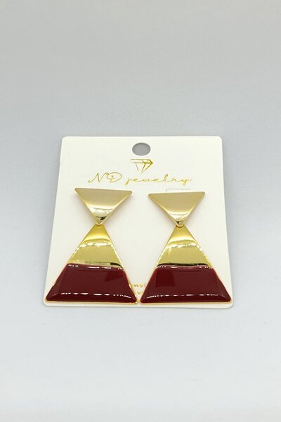 ndjewelry Burgundy Noir Earrings