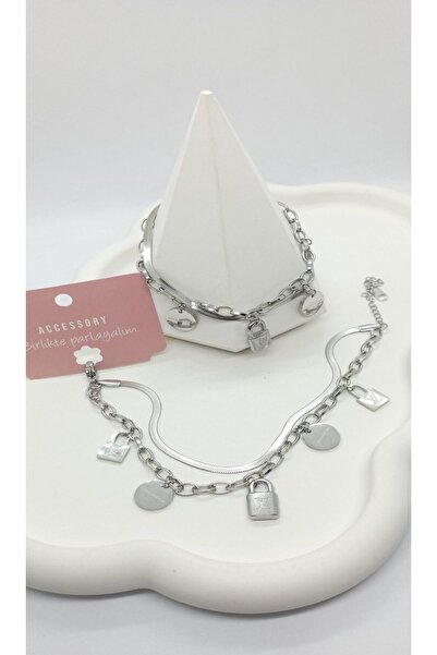 ndjewelry Silver Color Brand Model Bracelet