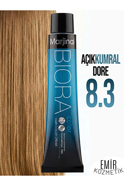 Marjinal Biora Saç Boyası - 8.3 Açık Kumral Dore + Pierra Oksidan 60 ml