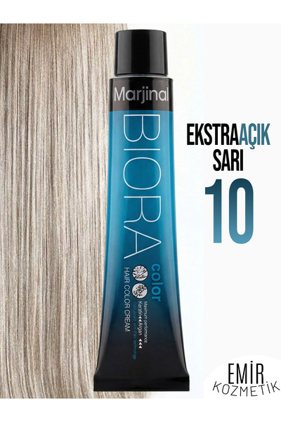 Marjinal Biora Saç Boyası - 10 Ekstra Açık Sarı + Pierra Oksidan 60 ml