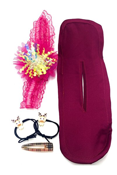Monalisa Home Colorful Patterned Crown Buckle Bandana Set