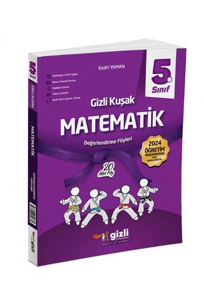 Gizli Yayınları Gizli 5. Sınıf Matematik Gizli Kuşak Değerlendirme Föyleri