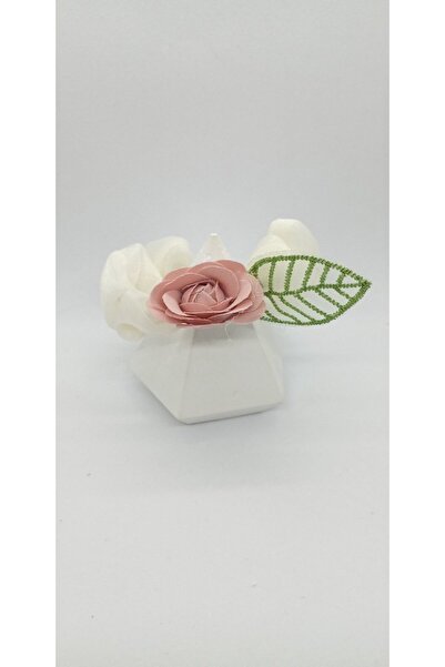 ndjewelry Pink Flower Detailed Rubber Buckle