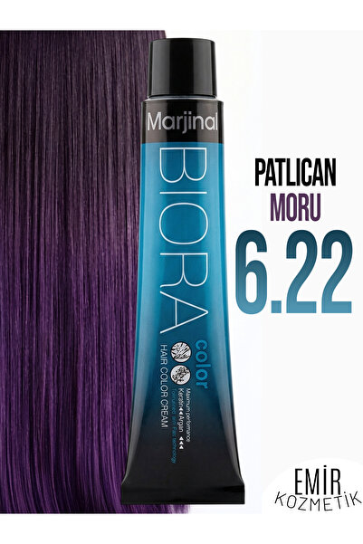 Marjinal Biora Saç Boyası - 6.22 Patlıcan Moru + Pierra Oksidan 60 ml