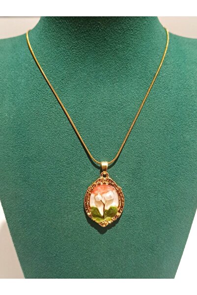 Monalisa Home Gold Color Luxury Figured Showy Necklace