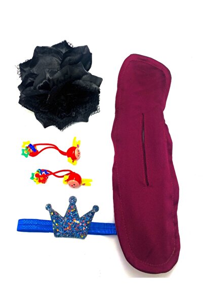 Monalisa Home Colorful Patterned Crown Buckle Bandana Set