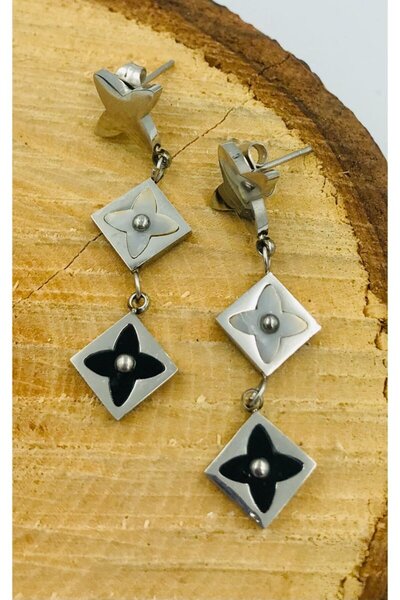Monalisa Home Figured Steel Earrings