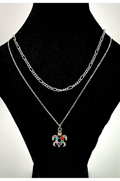 Monalisa Home Luxury Figured Silver Color Non-Tarnish Necklace