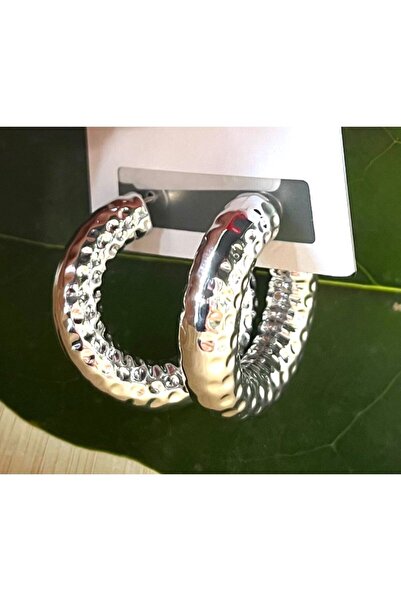 Monalisa Home Silver Color Luxury Flashy Hoop Earrings