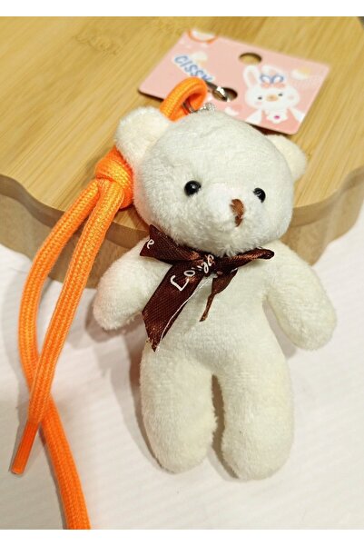 Monalisa Home سلسلة مفاتيح مزخرفة مع دمية دب قطيفة