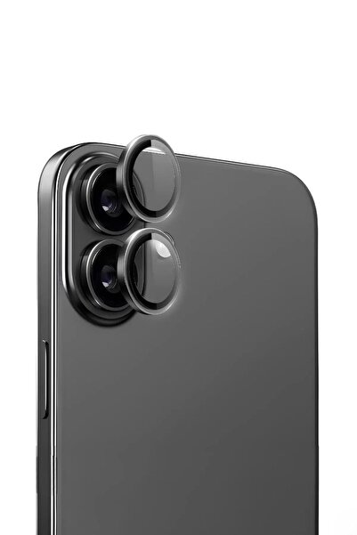 PiyasaSepeti Apple iPhone 16 Real Glass Sapphire Lens Protection Black